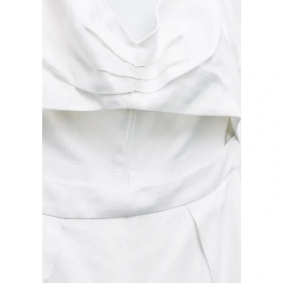 Zara LINEN BLEND CUT OUT JUMPSUIT
